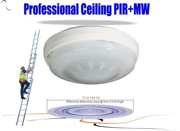 Dual Tech Ceiling Mount PIR