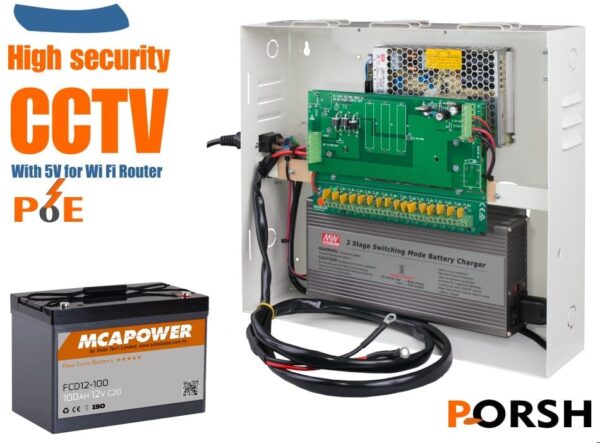 CCTV Power Supply Ext battery UPS